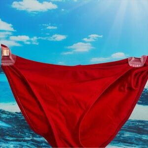 Chic Red OP Bikini Bottom Size 7/9